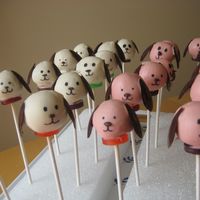 Puppy Cake Pops I made these for a good friend who LOVES dogs.