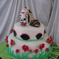 This Cake Is For Veronica Decorated With Mmf This cake is for Veronica....Decorated with MMF