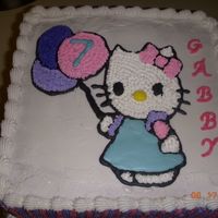 Hello Kitty Birthday Cake I did this cake for a 7 year old little girl that adores Hello Kitty