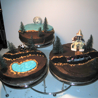 'hot Wheels" Inspired Cake This was a cake I made for my sister's wedding. It's decorated with mostly BC.