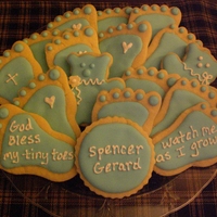 Baptism Cookies I made these for my son's baptism, to serve at coffee hour after the service. NFSC with RI.