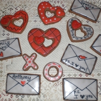 Valentines Testing out some Valentine Cookies....chocolate with raspberry flavored icing. Inspired from other CCers. Thanks!