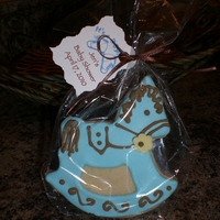 Rocking Horse Cookie Favor NFSC with royal icing. I made these for my sister-in-law's baby shower. Really happy with how they came out.