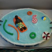 Pool Party Cake This was my 2nd attempt at using the largest oval pan from Wilton. I learned a lesson or two this time! I tried to do strawberry and...