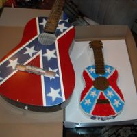 Guitar Cake My nephew painted the guitar, so I made his birthday cake a replica.