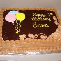 Chocolate Birthday Cake This chocolate buttercream is sooo yummy!