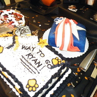 Graduation Cakes i made both of these cakes for my cousin for his grad party!