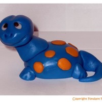 Dino Made from fondant
