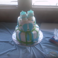 Converse Baby Shower Cake first time i ever made these shoes.