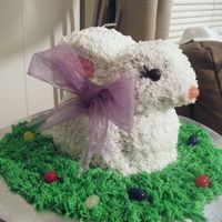 Easter Rabbit Cake I just completed course 1 when i made this cake.I made two!