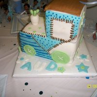 Train Baby Shower Cake 
