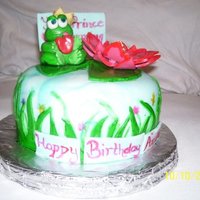 Frog Prince On A Lily Pad Cake 