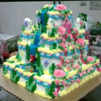 Princess Castle A large Disney Princess' cake I made while still at the bakery. It had all 4 sides, but didn't get a pic of all of them