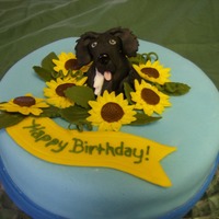 Mom's Brithday Cake All fondant and royal icing.