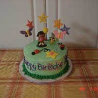 Dora The Explorer This was a cake that a mother wanted me to make for her daughter's 2nd birthday. It is a 2 layer 8 inch round cake with fondant...
