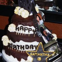 A Hollywood Birthday Hollywood hill 'Happy Birthday' lettering, Hollywood star for her name (I know they're pinkish in real life, but that wouldn...