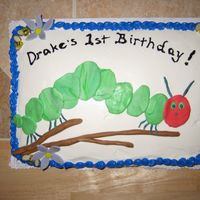 Happy 1St Birthday My second cake for an occasion-- requested by someone who loved the cake I made for a babyshower. She asked me to "make something fun&...