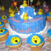 Rubber Ducky First Birthday Still learning about cakes & all things making. This was my 3rd requested cake, for a little girls first birthday (the same one who the...