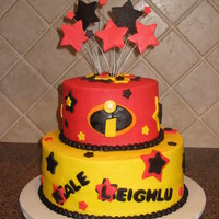 Incredibles Birthday Cake For Two 