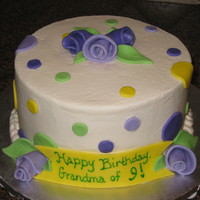 Flower Birthday Cake This cake announced our 3rd pregnancy to my mother-in-law.