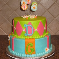 Birthday Cake For Two Birthday Girls 