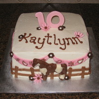 Birthday Cake For Horse Lover 