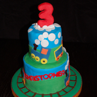 Christopher's Train Cake 