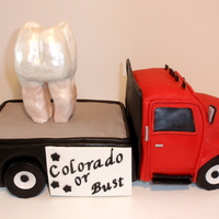 Relocation denist from UAA dental college relocating to colorado. white chocolate cake with chocolate fudge filling. white chocolate cream cheese...