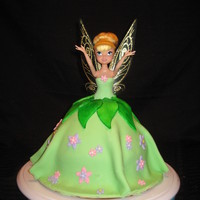 Tinkerbell Tinkerbell!! Covered in fondant with fondant flowers :)