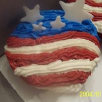 Patriotic Cupcakes! Patriotic cupcakes for a little girl who's BD is on 4th of July