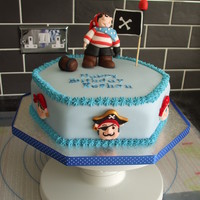 Pirate Cake This is one of my latest cakes for a little boys third birthday. Its not the best model I have ever made, but not bad for a rush job!! as...
