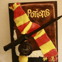 Harry Potter And The Half Blood Prince This is only my 3rd ever cake. I am self taught and flying by the seat of my pants so to speak. I love Harry potter, and I love cake...so...