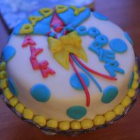 Fathers Day Cake This was my first try at a fancy cake. I used MMF. I have never done this before, and just kinda learned as I went. Didn't turn out...