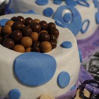 Dog Bowls This is my 11th cake. It is a birthday cake for my friend who loves her dog darby. The cake is a sour cream white cake with butter cream....