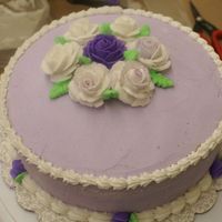 Wilton Course I Final Cake My final cake for Course I. Its a lemon cake with strawberry filling.