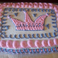 Princess Cake All buttercream made to match the party theme.