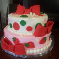 Strawberry Shortcake Themed Cake This was done for a girl who actually brought me a picture of a cake from the CC website. Sorry, I can't remember who made the...