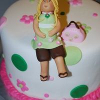 Pregnant Lady Baby Shower Cake 