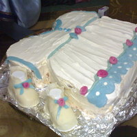 A Baby Dress Cake This is my first attempt at making the baby dress cake. I made this cake for my first niece who completed one month since she was born. I...