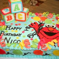 Elmo Cake 