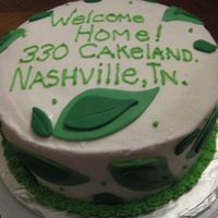 Welcome Home Made this for a friend thats in Real Estate; she wanted to give cakes as a closing gift so I made a mock-up using an idea from a Wilton...