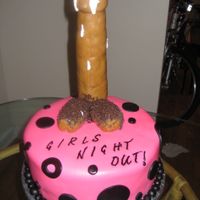 10.5" A friend asked for this cake for a Toy Party...it was a first but I gave it a try. It's made out of rice krispie treats.