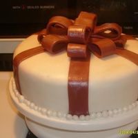 First Fondant Cake This is my first fondant cake.I made it for my grandmothers 88th birthday.