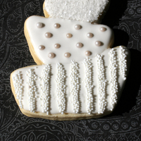 Contemporary Wedding Cookie Custom designed sugar cookie, first try.