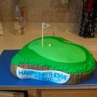 17Th Hole At Sawgrass, Ponte Vedra Beach, Fl Birthday Cake for my boyfriend who loves golf. This is the notorious 17th hole at Sawgrass.