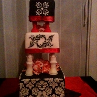 Twilight Saga This cake was designed by the customer. She wanted this for her New Years Eve Birthday party. The apple represents the first book. The 2...