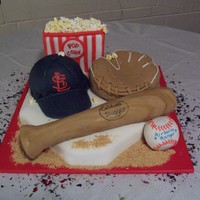 Cardinals Baseball This cake was for a deployment party for an airborne ranger. His wife gave me a description of what she wanted. My friend said there was a...