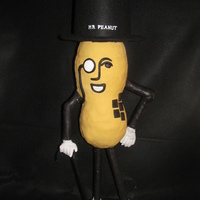 Mr. Peanut Anniversary Cake I was asked to make one regular anniversary cake and one Mr. Peanut cake for the party and this is what my husband and I came up with. This...