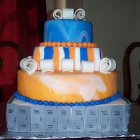 High School Graduation Cake This was done for a friend who had just graduated high school.