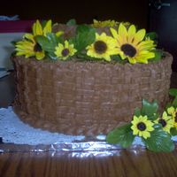 018.jpg Chocolate Basketweave with sunflowers